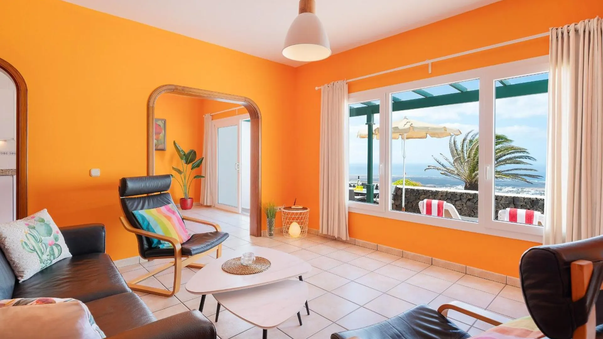 Lägenhet Grosses Appartement Mit Meerblick Auf Lanzarote Tías Spanien